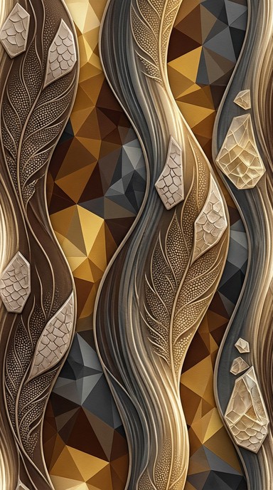 Free Feathered Geometric Elegance Image - Feather, Pattern, Geometric ...