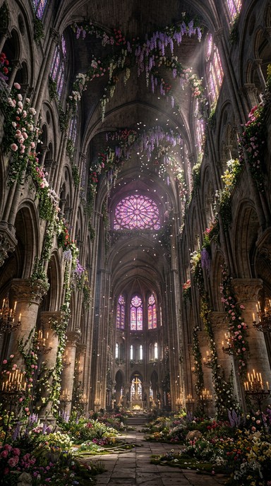 Free Nature Reclaims Cathedral Image - Cathedral, Gothic, Flowers ...