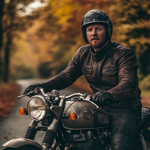Free Motorcyclist Autumn Ride Image - Motorcyclist, Autumn, Bearded ...