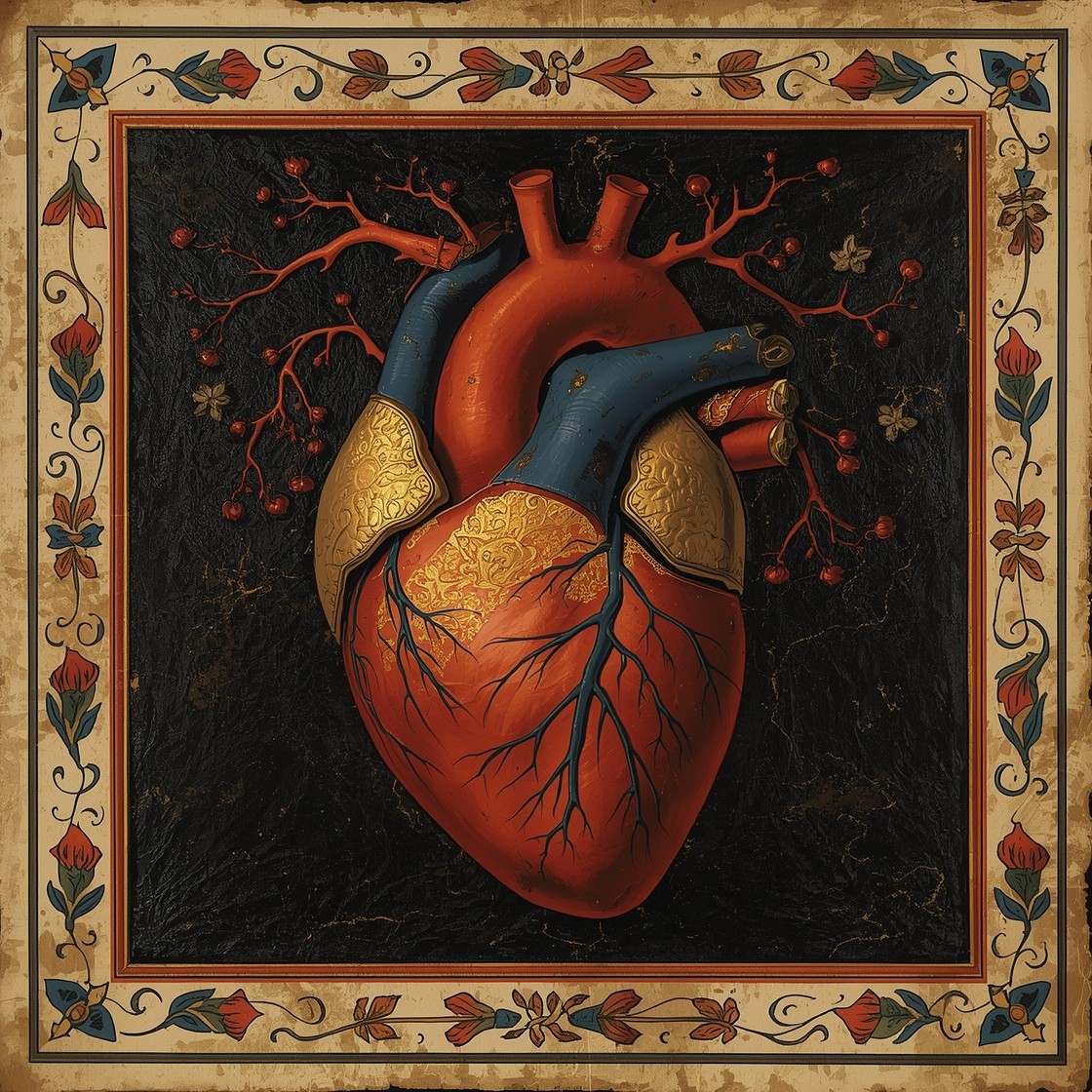 Free Anatomical Heart Painting Image - Anatomical, Heart, Illustration ...