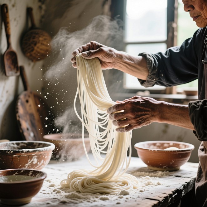 Noodle Making Rustic Free Traditional Noodle Craft Image - Artisan, Noodles, Handmade ...