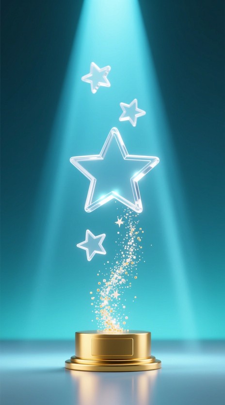 Trophy Blue Rays Free Trophy Becomes Starlight Image - Trophy, Stars, Achievement ...