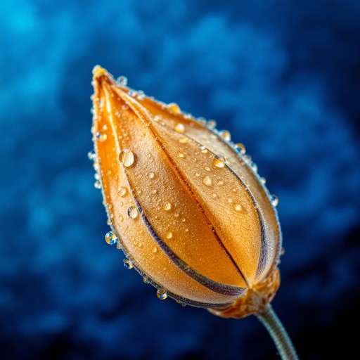 Pod Light Texture Free Dewy Golden Pod Image | Download at StockCake