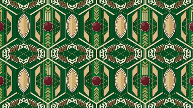 Free Cricket Geometric Pattern Image - Pattern, Geometric, Cricket ...