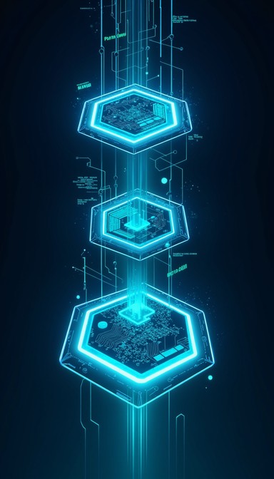 Free Luminous Tech Hexagons Image - Hexagonal, Tech, Futuristic ...