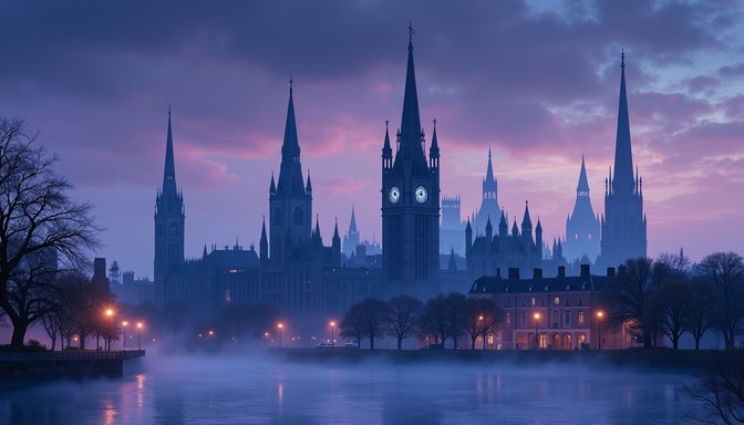Free Gothic Sky City Image - Gothic, Towers, Spires | Download at StockCake