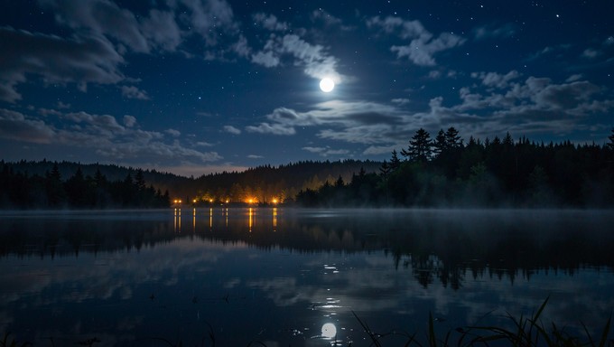 Moon Reflection Window Free Moonlit Window Reflection Image - Moon, Window, Reflection ...