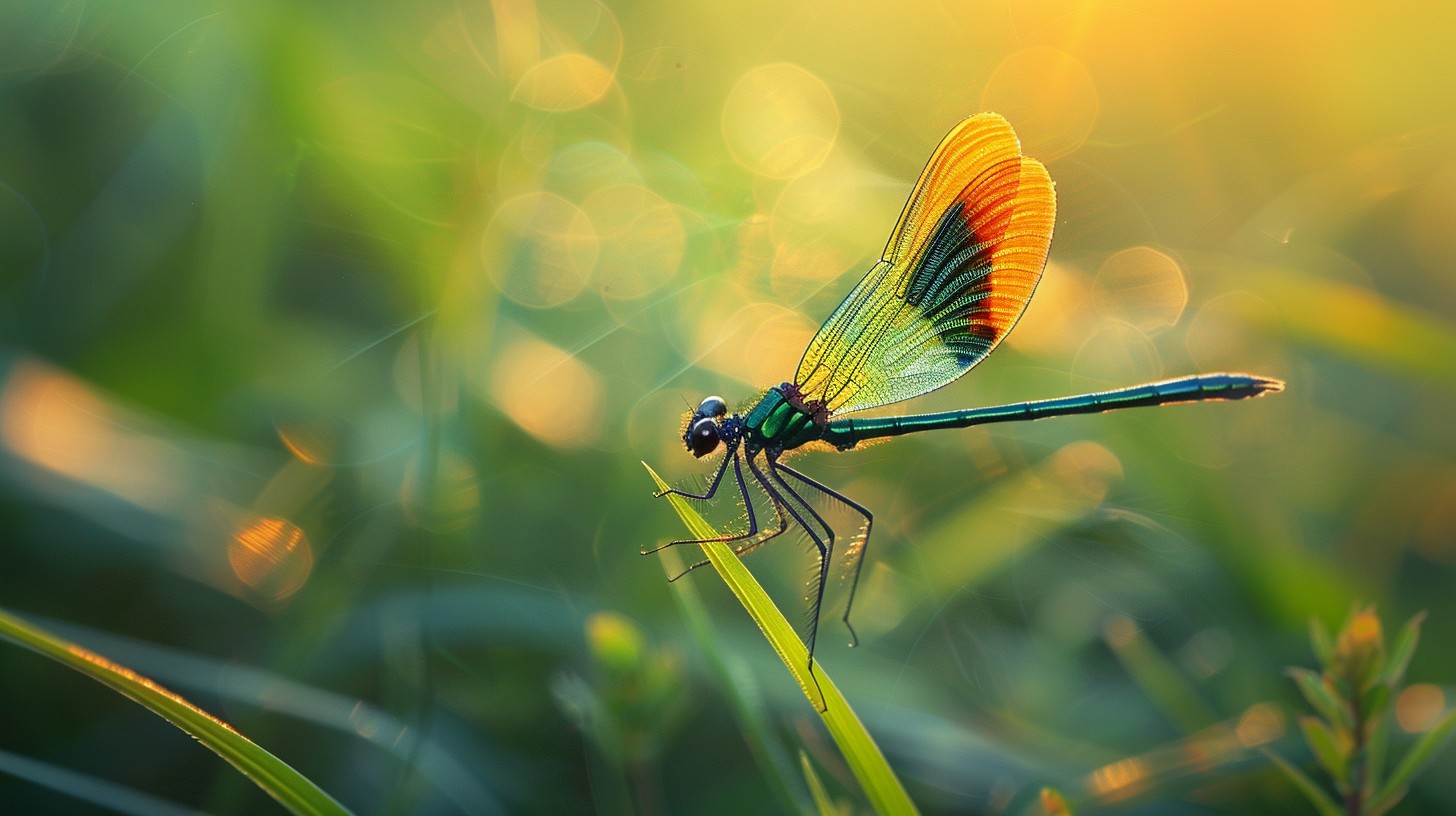 Free Vibrant Dragonfly Perched Image - Dragonfly, Vibrancy, Nature ...