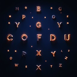 Volatile Letters Free Mystical Floating Letters Image - Typography, Mystical, Floating ...