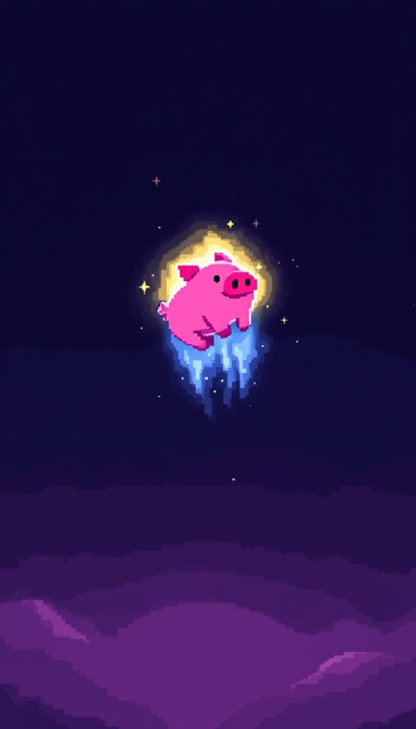 Free Pixel Pig Joy Image - Pig, Piglet, Mud | Download at StockCake