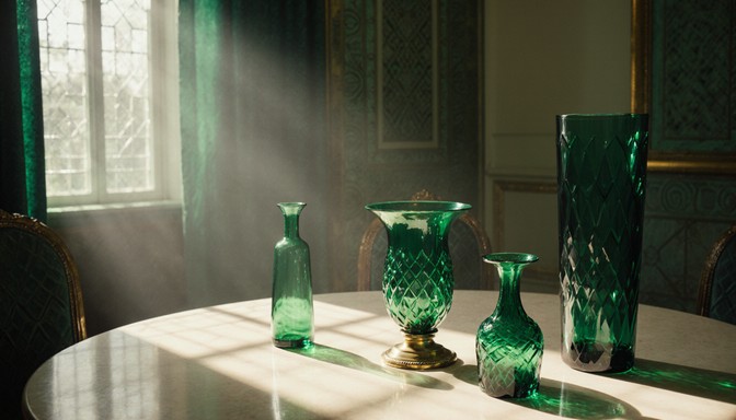 Free Emerald glass symphony Image - Emerald, Glassware, Sunlight ...