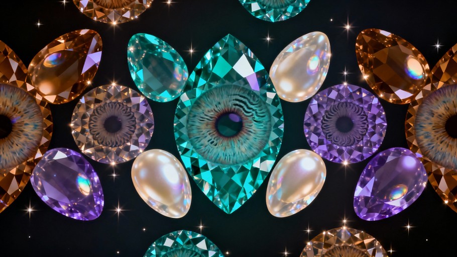 Free Hypnotic Jeweled Gaze Image - Abstract, Eyes, Crystalline ...