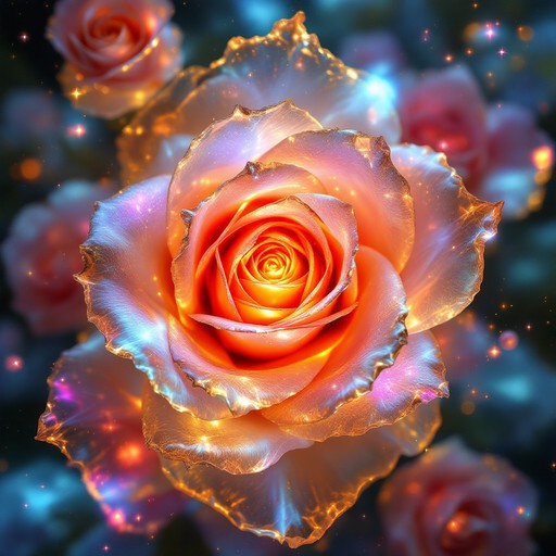 Free Cosmic Roses Glow Image - Rose, Cosmic, Space | Download at StockCake