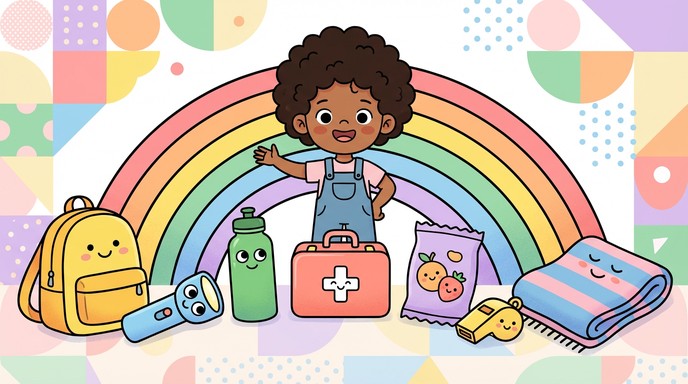 Approachable Item Free Adventure Preparedness Essentials Image - Illustration, Children ...