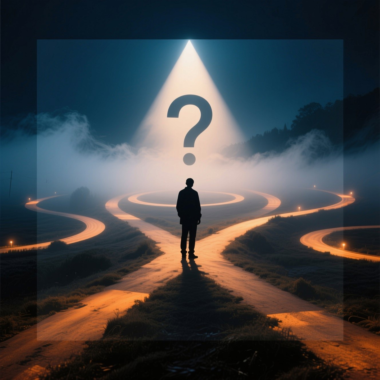 Free Questioning Life's Paths Image - Crossroads, Silhouette ...