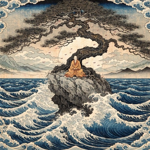 Free Zen Ocean Contemplation Image - Meditation, Monk, Zen | Download ...