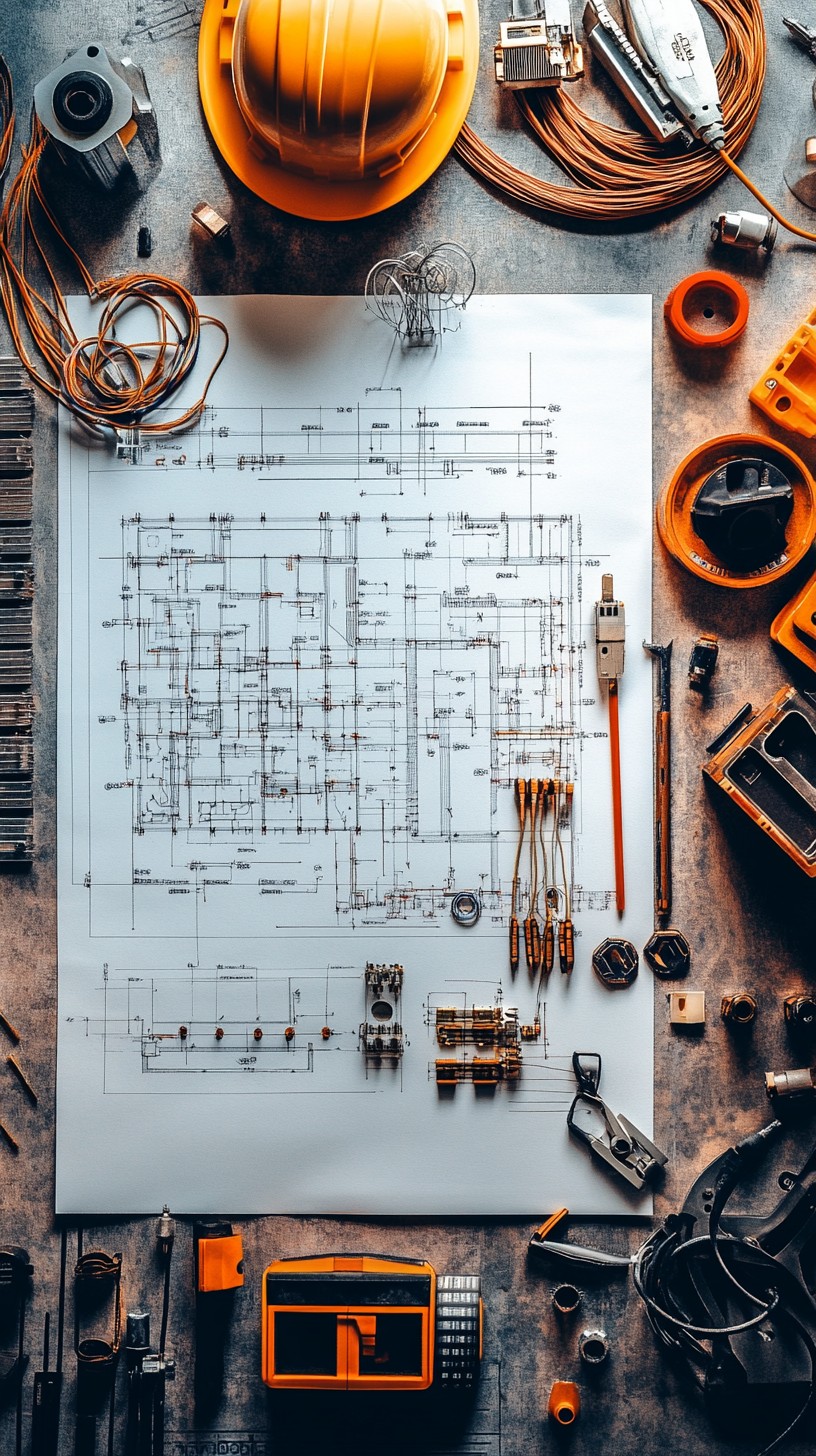 Free Engineering workspace setup Image - Engineering, Blueprint ...