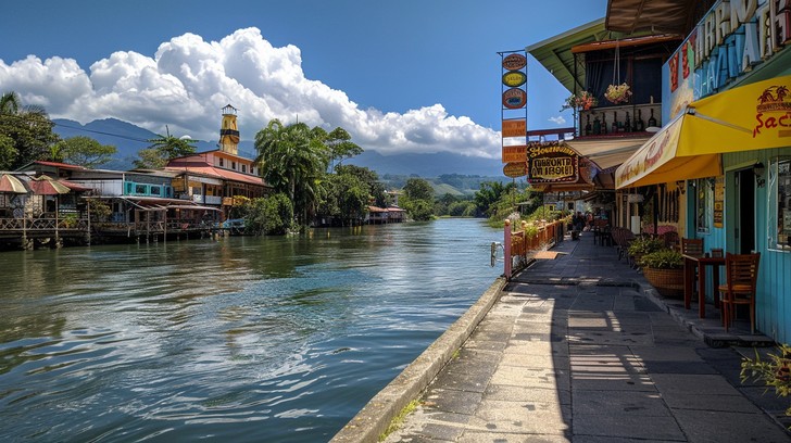 Free Riverside dining spot Image - River, Dining, Bridge | Download at ...