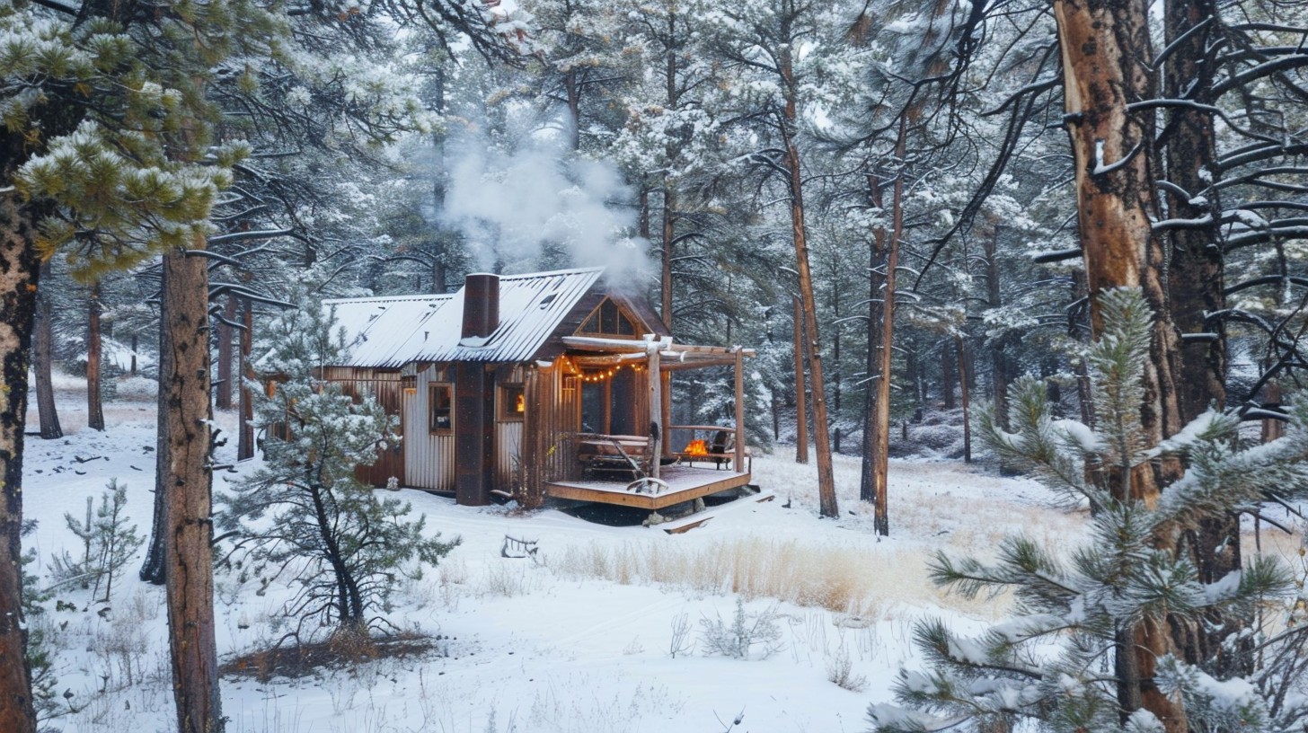 Free Cozy Winter Cabin Image - Cabin, Snow, Forest | Download at StockCake