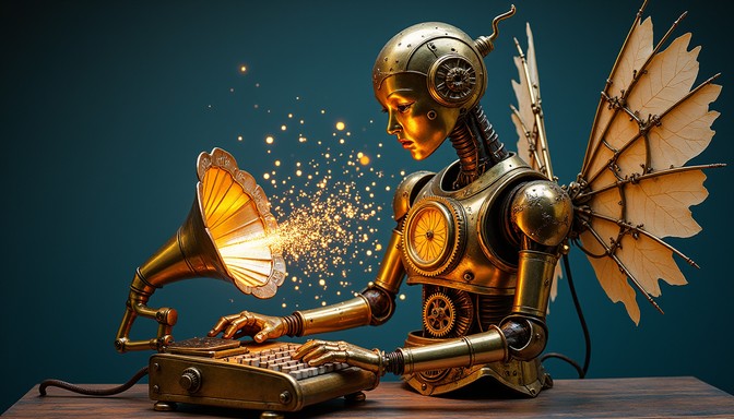 Free Mechanical Storytelling Magic Image - Steampunk, Automaton, Brass ...
