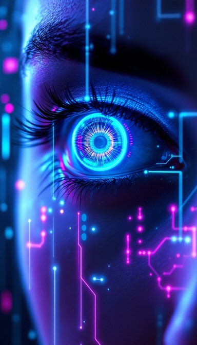 Free Cyberpunk Eye Lens Image - Cyberpunk, Holographic, Futuristic ...