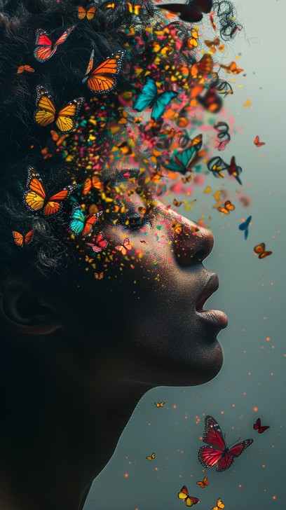 Free Butterfly Mind Burst Image - Butterflies, Surreal, Creativity ...
