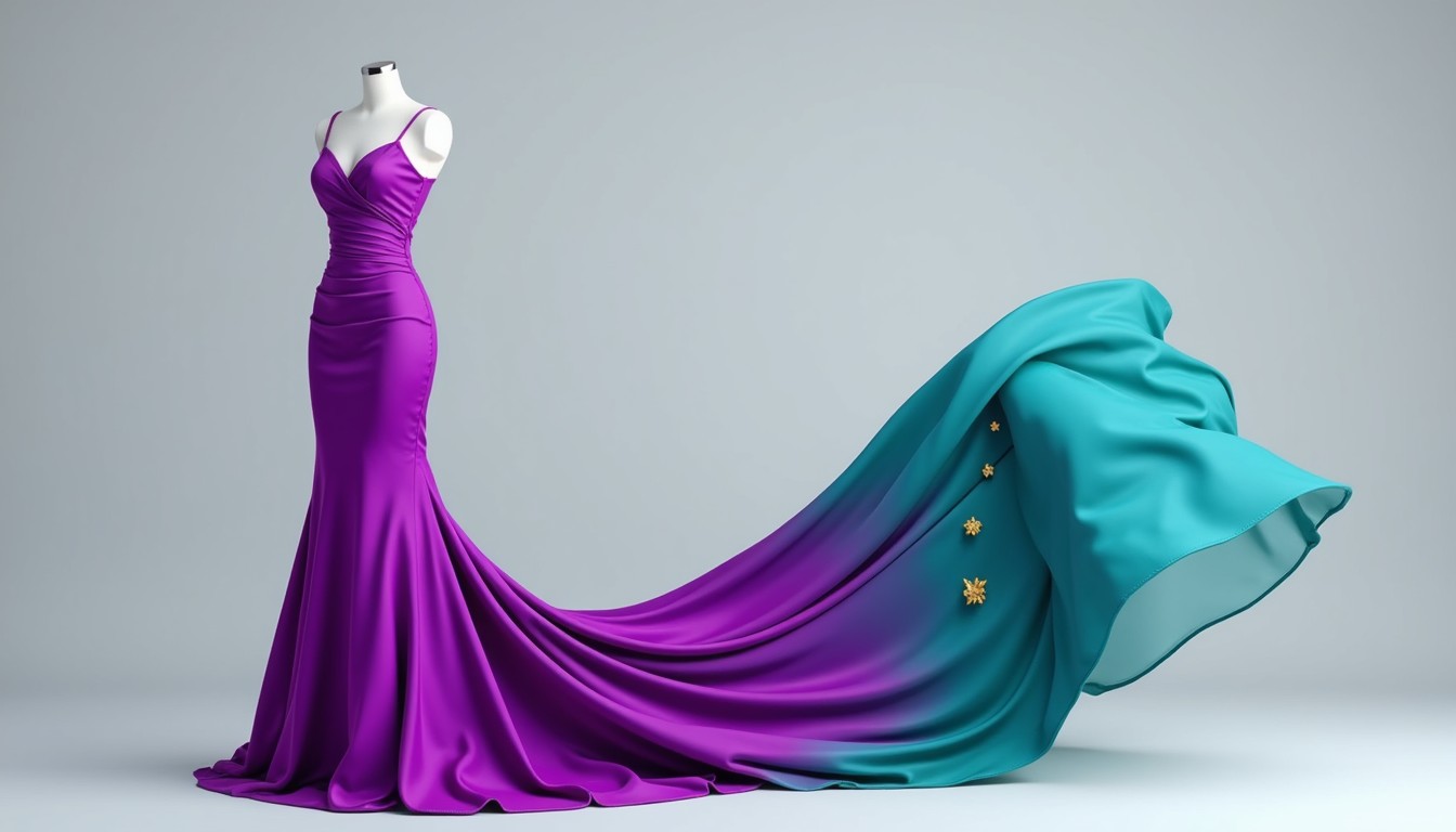 Free Purple Teal Elegance Image - Gown, Purple, Teal | Download at ...