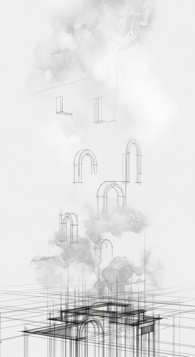 Free Ethereal Building Fragments Image - Architectural, Minimalist ...
