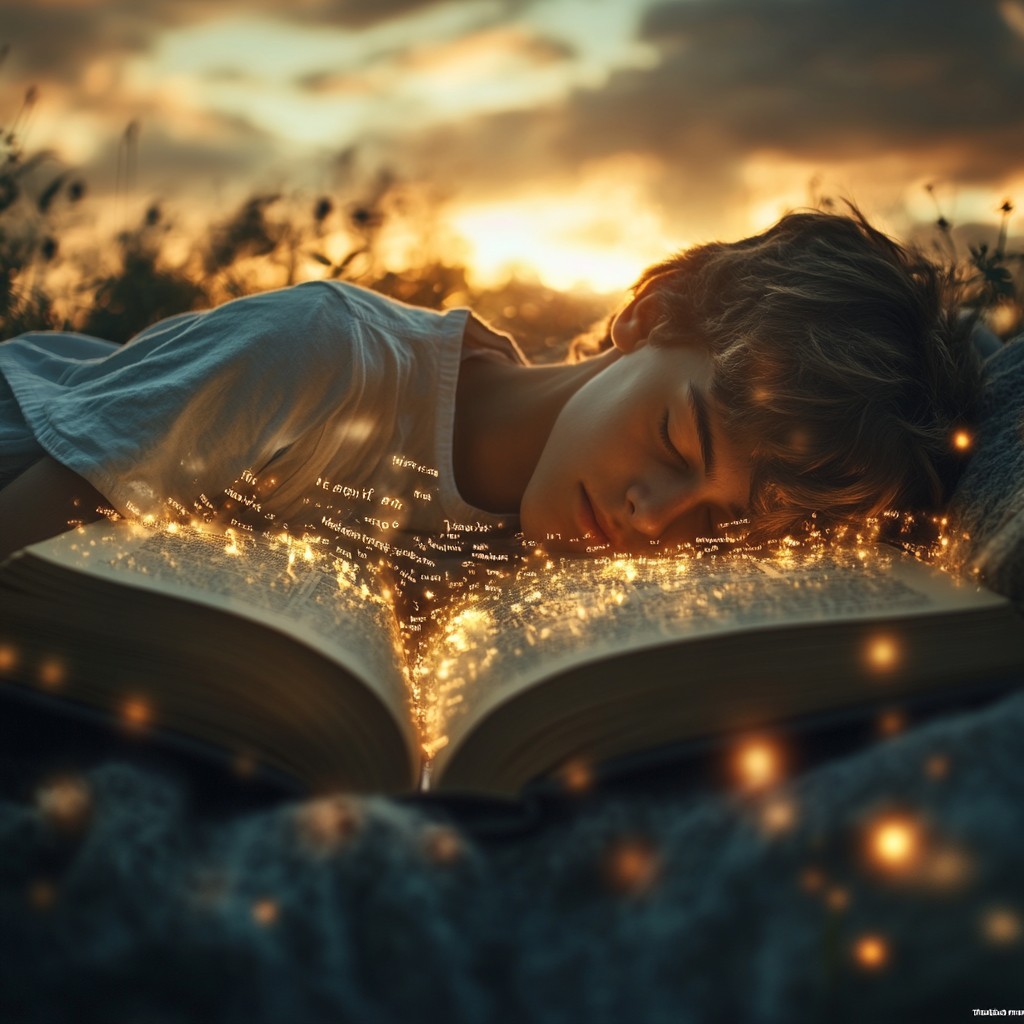 Reading Infromation Evening Free Enchanted Evening Reading Image - Boy, Reading, Sunset | Download ...