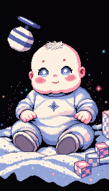 Free Pixel Baby Wonder Image - Pixel, Baby, Sprite | Download at StockCake