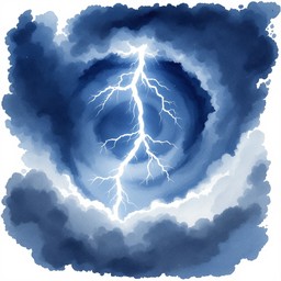 Free Lightning Pierces Storm Image - Lightning, Storm, Spiral ...