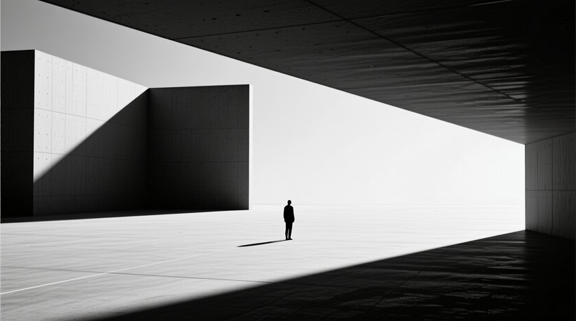 Free Solitude Meets Architecture Image - Architecture, Silhouette, Fog ...