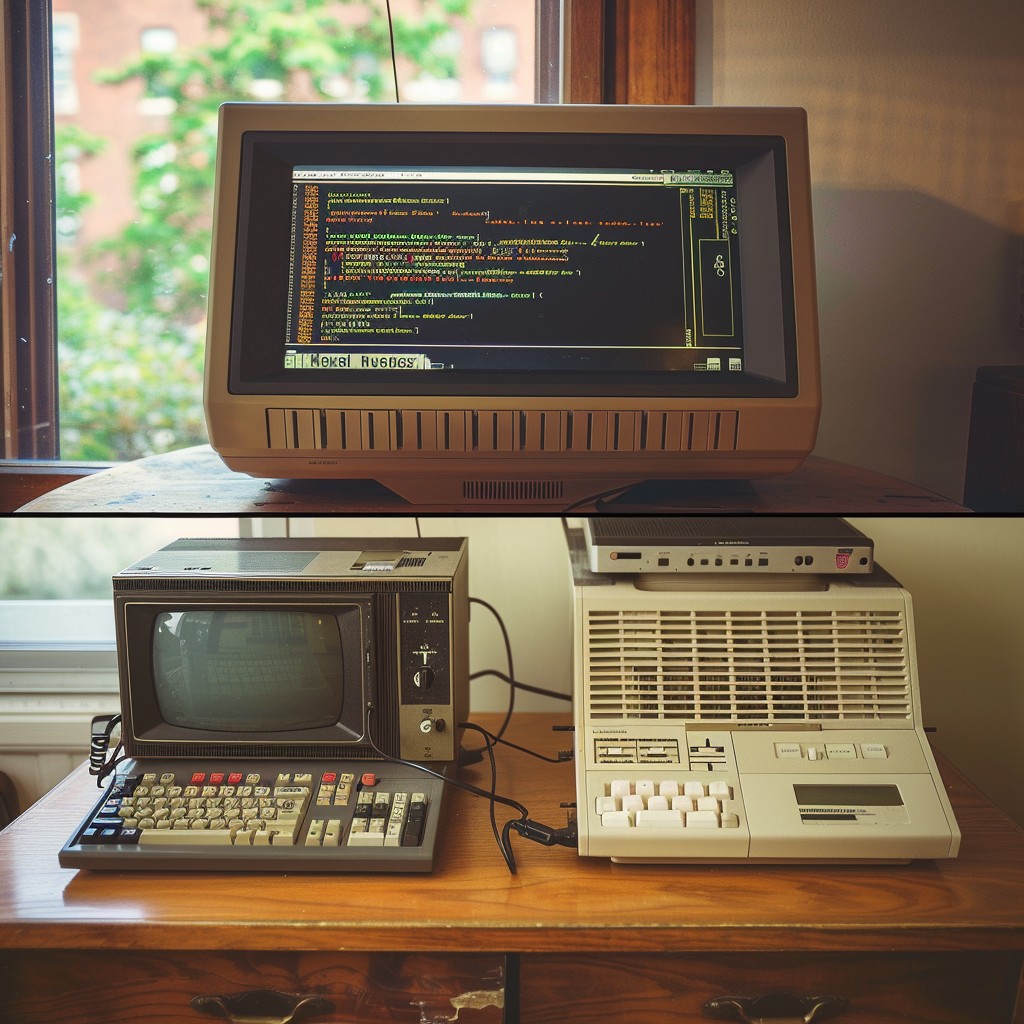 Free Vintage Computer Setup Image - Vintage, Technology, Computers ...