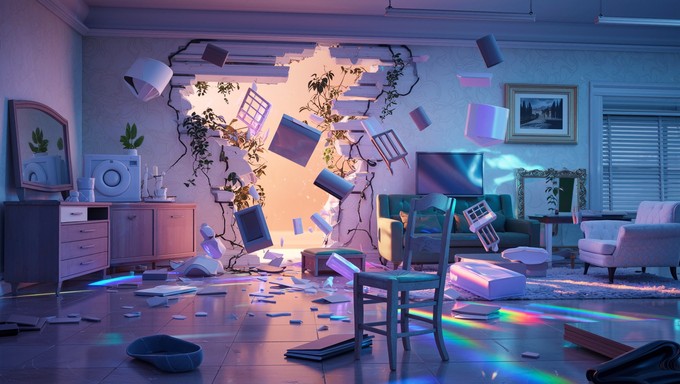 Free Surreal Interior Destruction Photo - Surreal, Fantasy, Floating ...