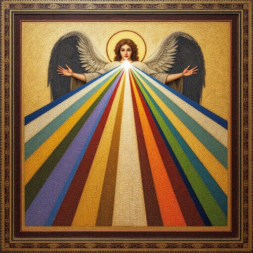 Free Prismatic Angel Mosaic Image - Archangel, Angel, Mosaic | Download ...