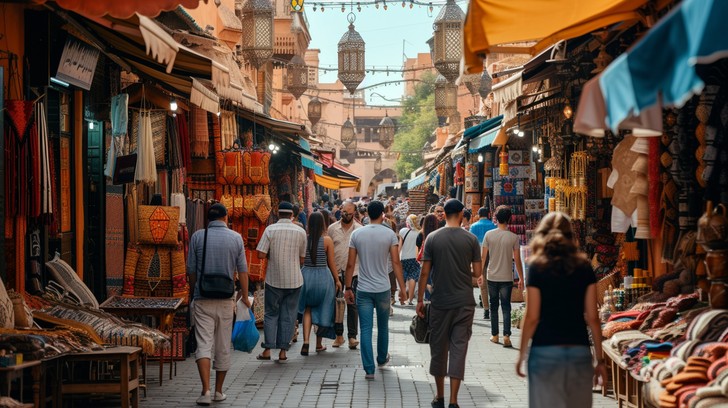 Free Colorful Market Scene Image | Download at StockCake