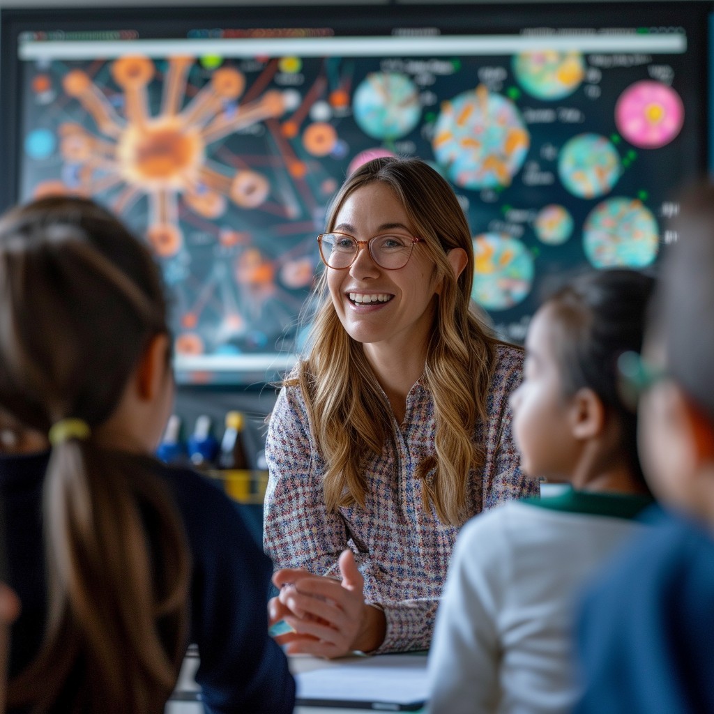 Free Interactive Science Lesson Image - Education, Teacher, Students