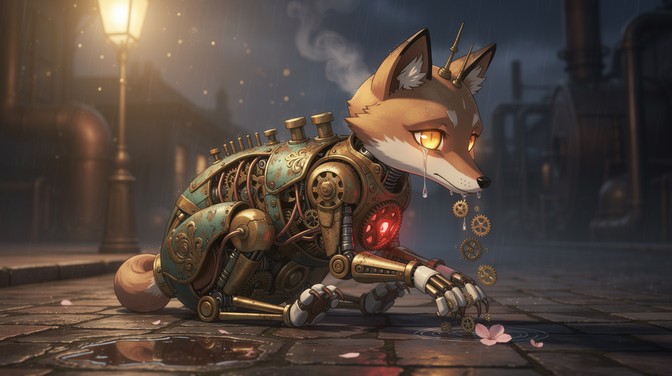 Free Mechanical Jester Fox Image - Steampunk, Mechanical, Clockwork ...