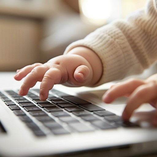 Babies Using Tech Free Baby explores technology Image - Baby, Technology, Keyboard ...