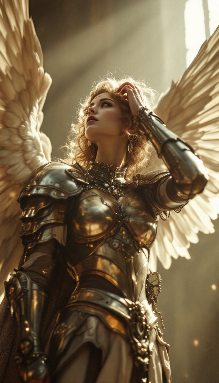 Free Divine Warrior Ascends Image - Angel, Warrior, Celestial ...