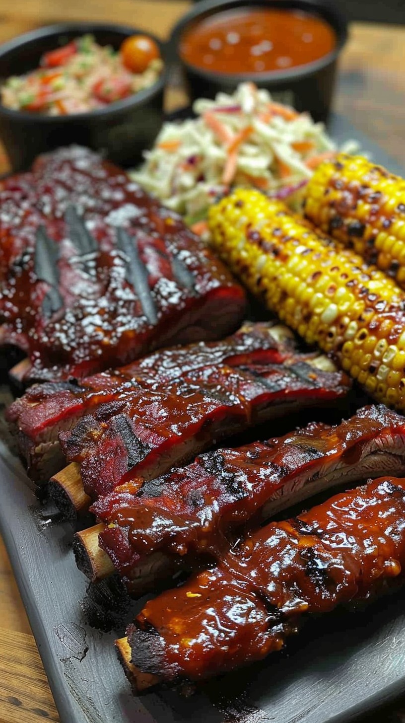 Free BBQ Feast Served Image - Barbecue, Ribs, Corn | Download at StockCake