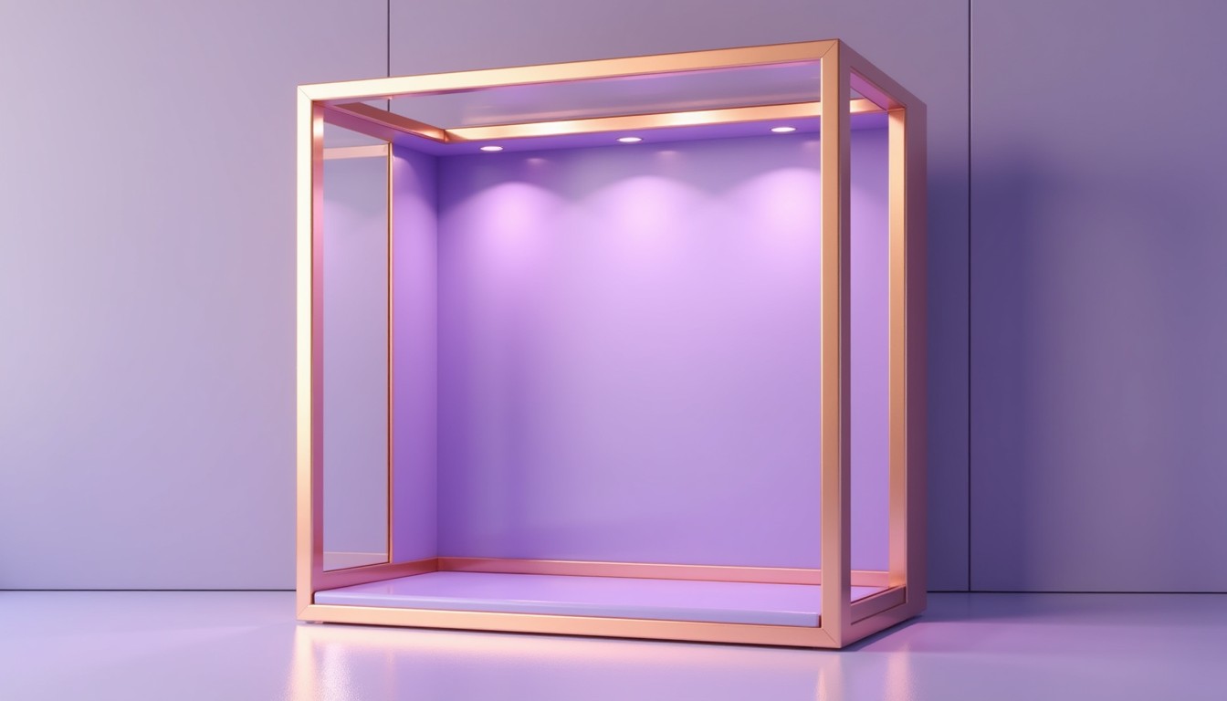 Free Illuminated Purple Cube Image - Purple, Cube, Minimalist ...