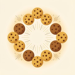 Free Circular Cookie Pattern Image - Cookies, Chocolate, Illustration ...
