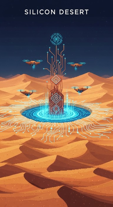 Free Digital Desert Monolith Image - Futuristic, Desert, Technology ...