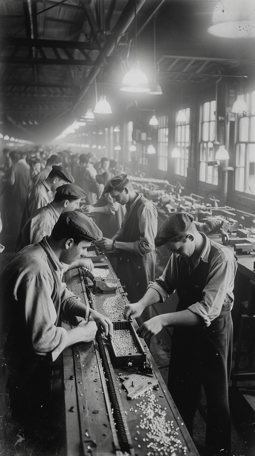 Free Historic Factory Workers Image - Factory, Workers, Assembly ...