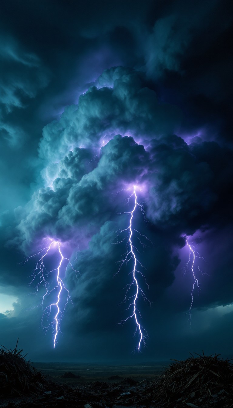 Free Lightning Strikes Night Image - Lightning, Storm, Thunder ...