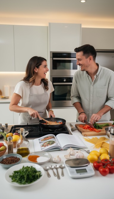 Free Cooking Together Joyfully Image - Cooking, Couple, Kitchen ...