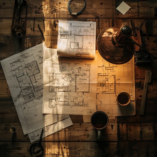 Free Architectural Planning Desktop Image - Blueprints, Desk, Design ...