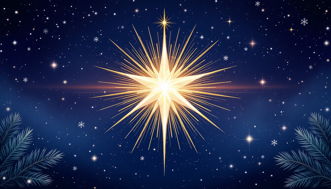 Christmas Rising Star Free Radiant Christmas Star Image - Star, Christmas, Celestial ...