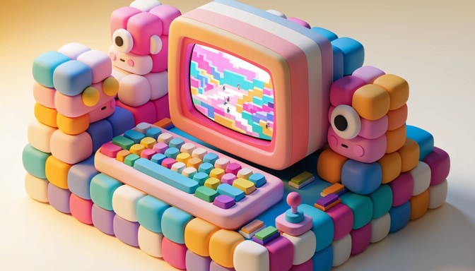 Free Retro Clay Workspace Image - Clay, 3d, Diorama | Download at StockCake